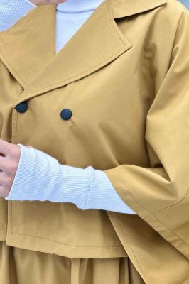 ست کت و دامن خفاشی دکمه زاماک داکرون