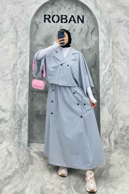 ست کت و دامن خفاشی دکمه زاماک داکرون