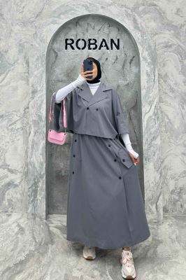 ست کت و دامن خفاشی دکمه زاماک داکرون