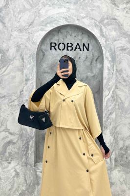 ست کت و دامن خفاشی دکمه زاماک داکرون