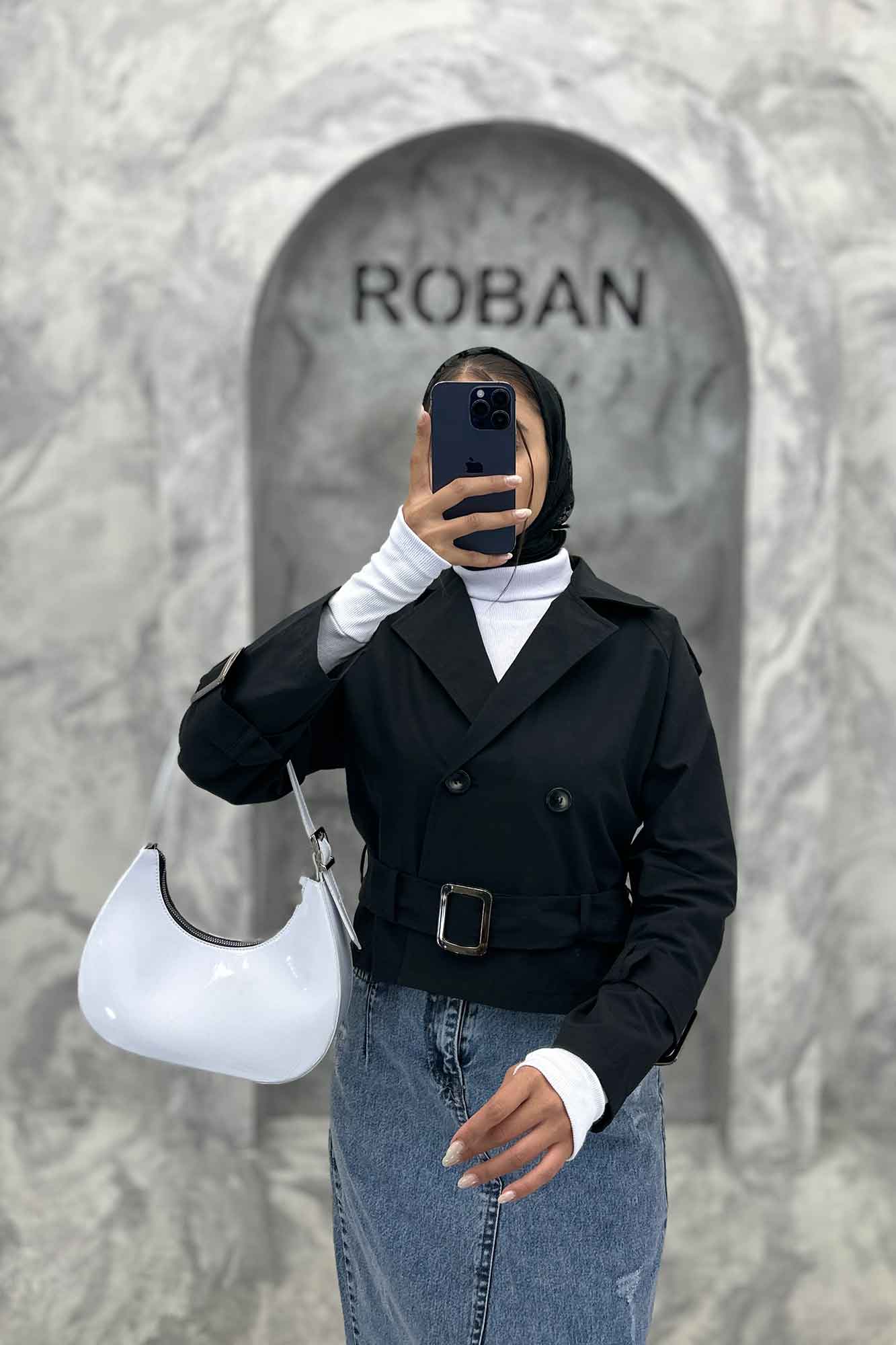 کت آستین سگک کمربنددار کتان زارا FICO