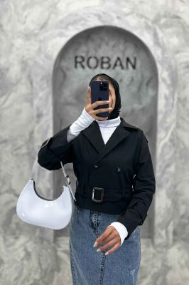 کت آستین سگک کمربنددار کتان زارا FICO