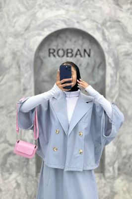 ست کت و دامن داکرون خفاشی آستین گت EDGAR