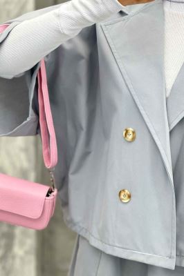 ست کت و دامن داکرون خفاشی آستین گت EDGAR