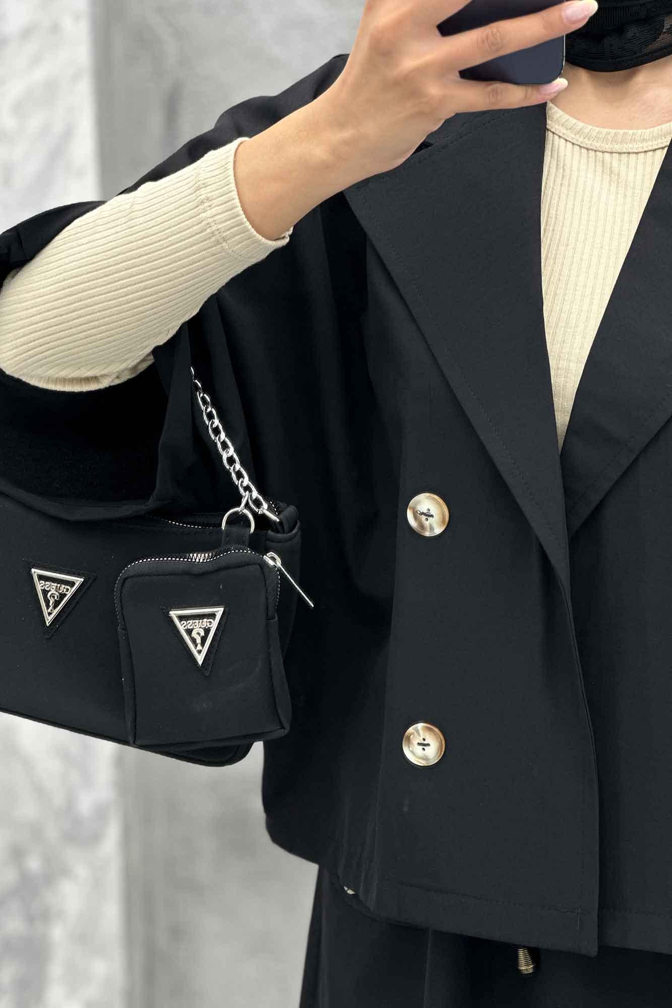 ست کت و دامن داکرون خفاشی آستین گت EDGAR