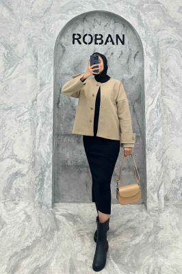 کت یقه گرد فوتر VIVIANNE