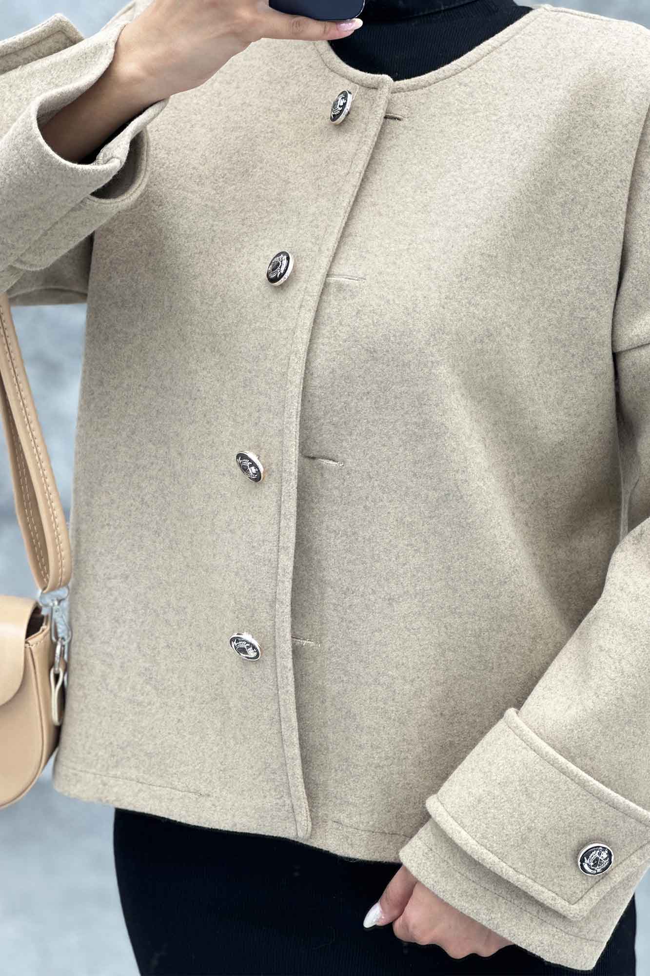 کت یقه گرد فوتر VIVIANNE