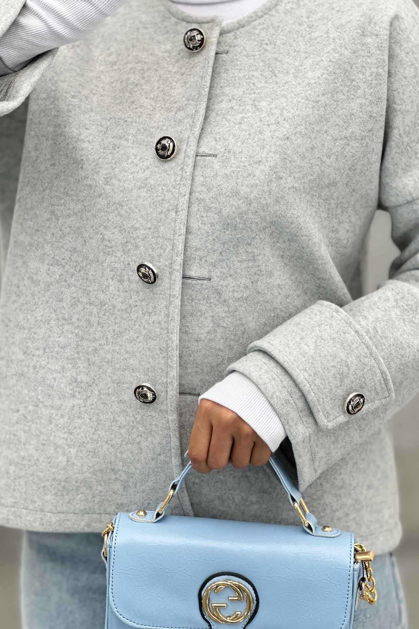 کت یقه گرد فوتر VIVIANNE