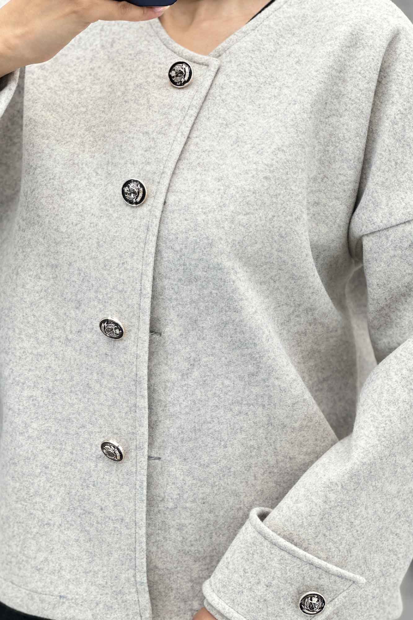 کت یقه گرد فوتر VIVIANNE