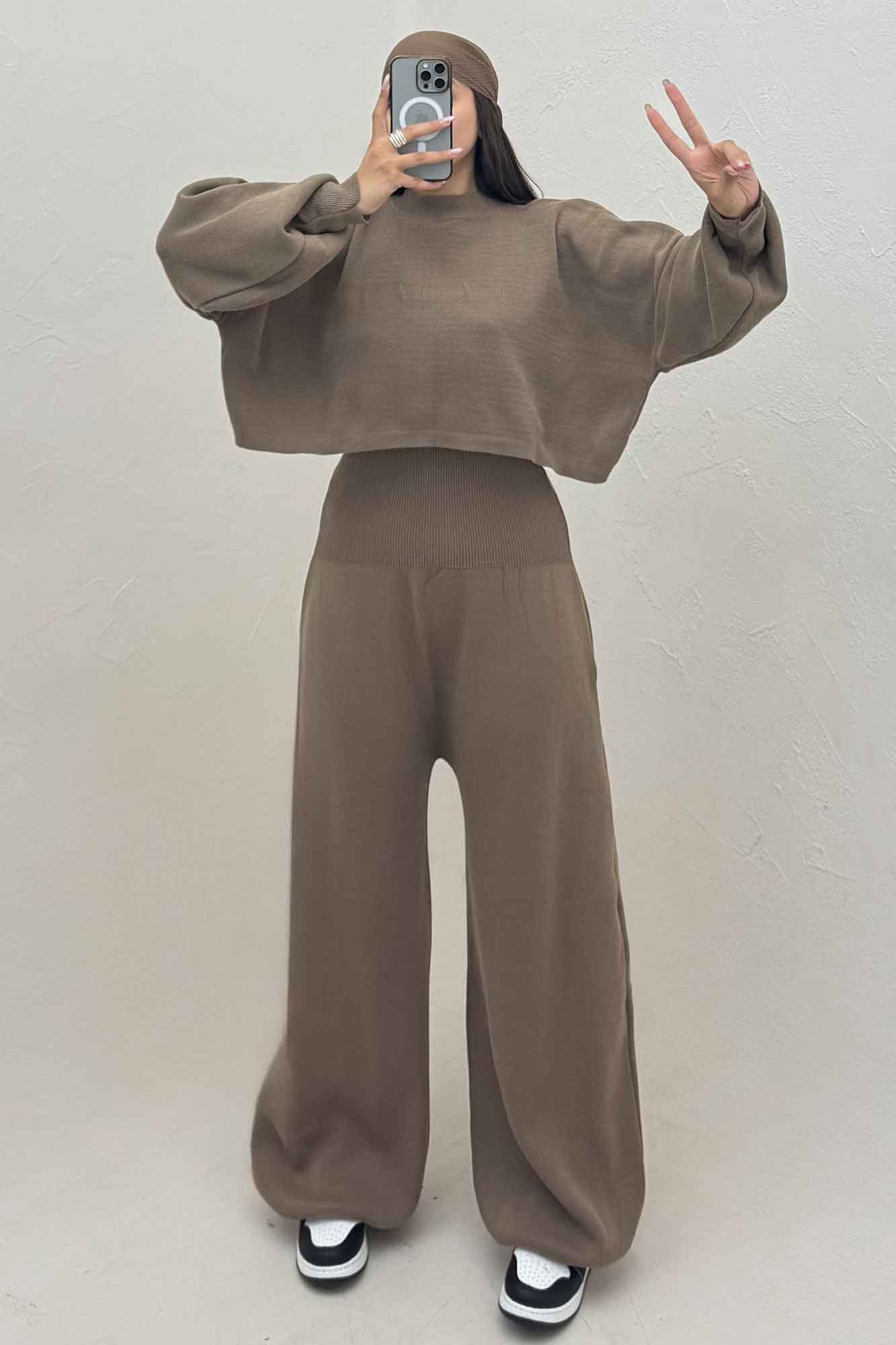 ست اورال و ژاکت بافت