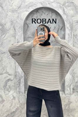 کراپ بافت راه راه آستین دار