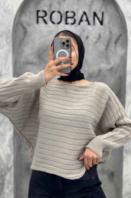 کراپ بافت راه راه آستین دار