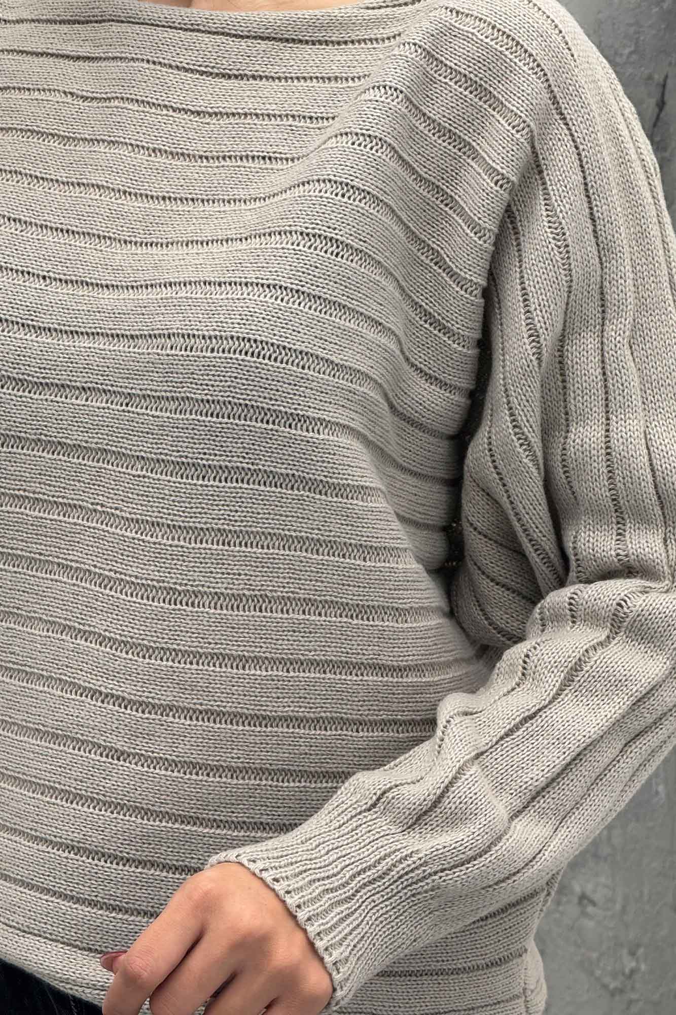 کراپ بافت راه راه آستین دار