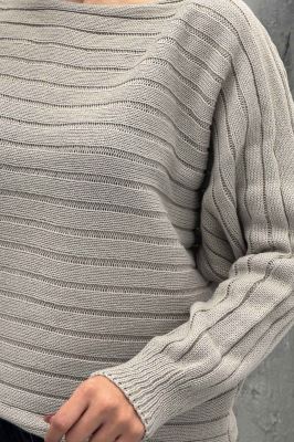 کراپ بافت راه راه آستین دار