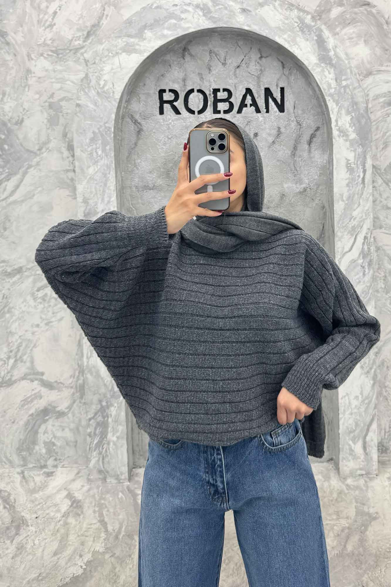 کراپ بافت راه راه آستین دار