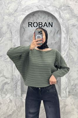 کراپ بافت راه راه آستین دار