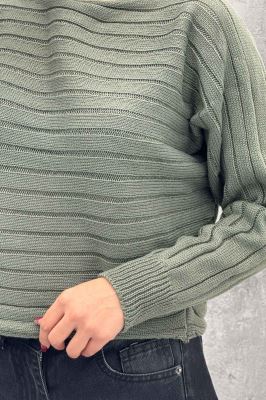 کراپ بافت راه راه آستین دار