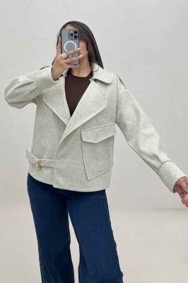 کت یقه ب ب فوتر تک جیب پاکتی (آستردار)