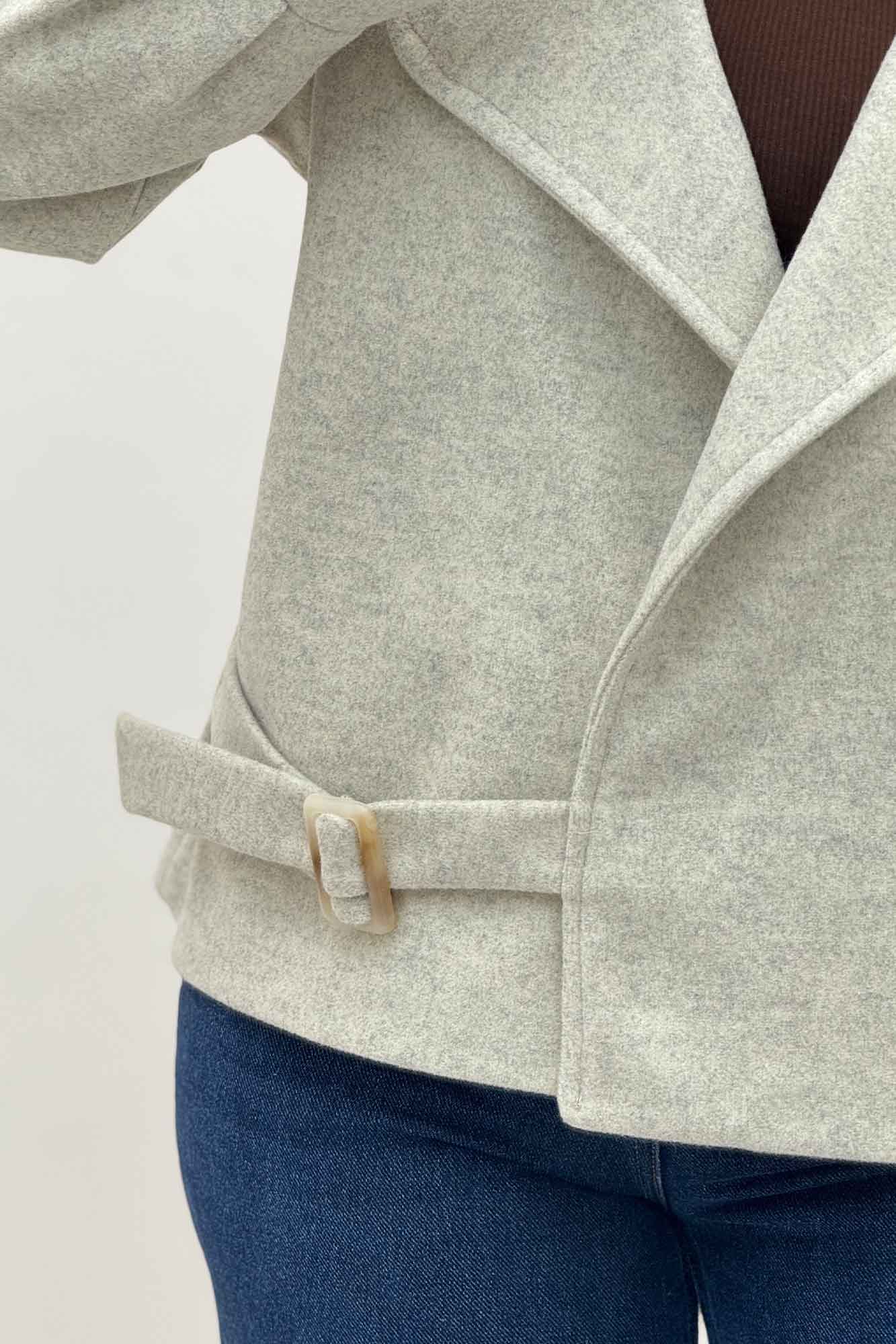 کت یقه ب ب فوتر تک جیب پاکتی (آستردار)