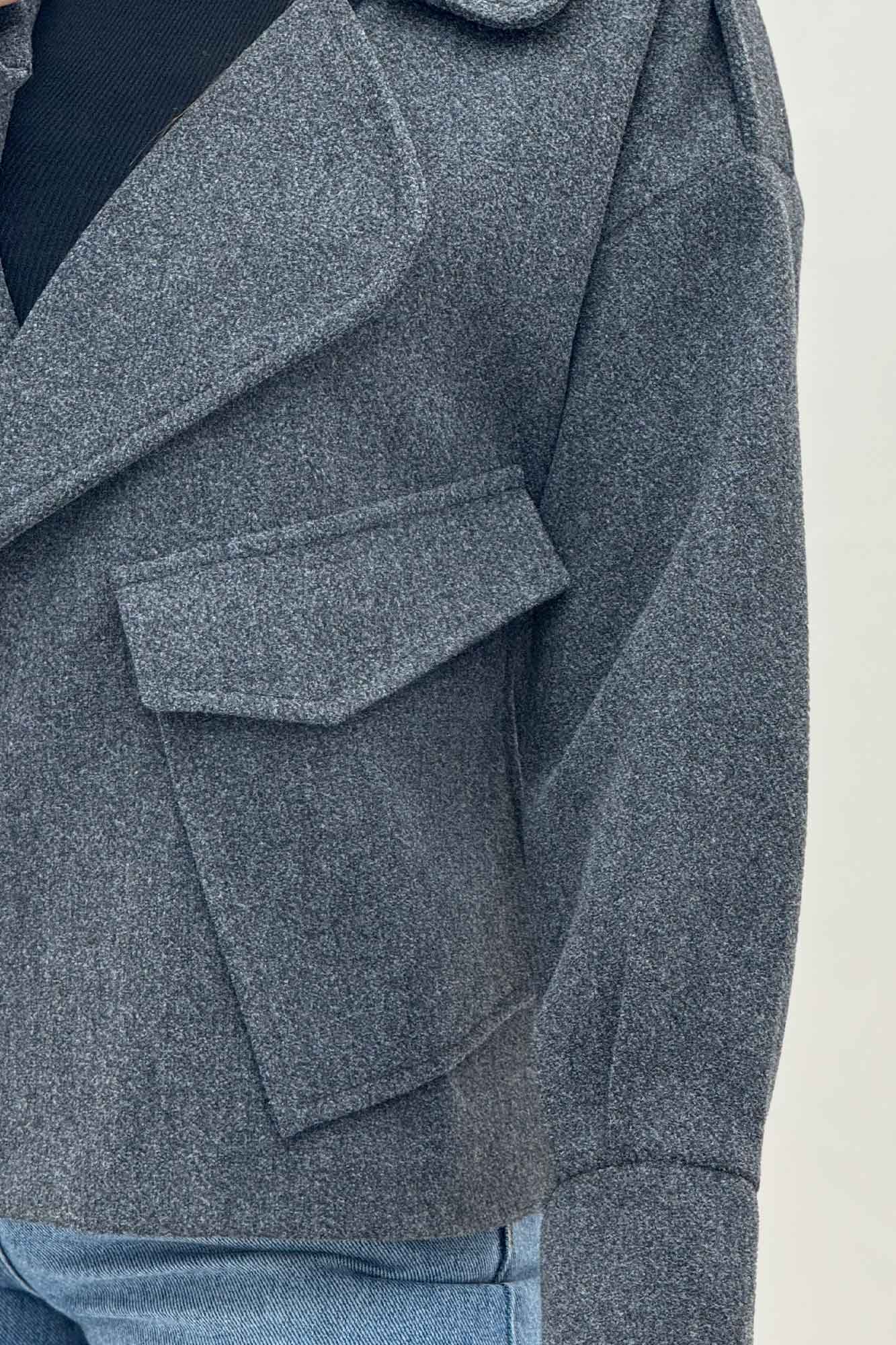 کت یقه ب ب فوتر تک جیب پاکتی (آستردار)