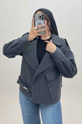 کت یقه ب ب فوتر تک جیب پاکتی (آستردار)