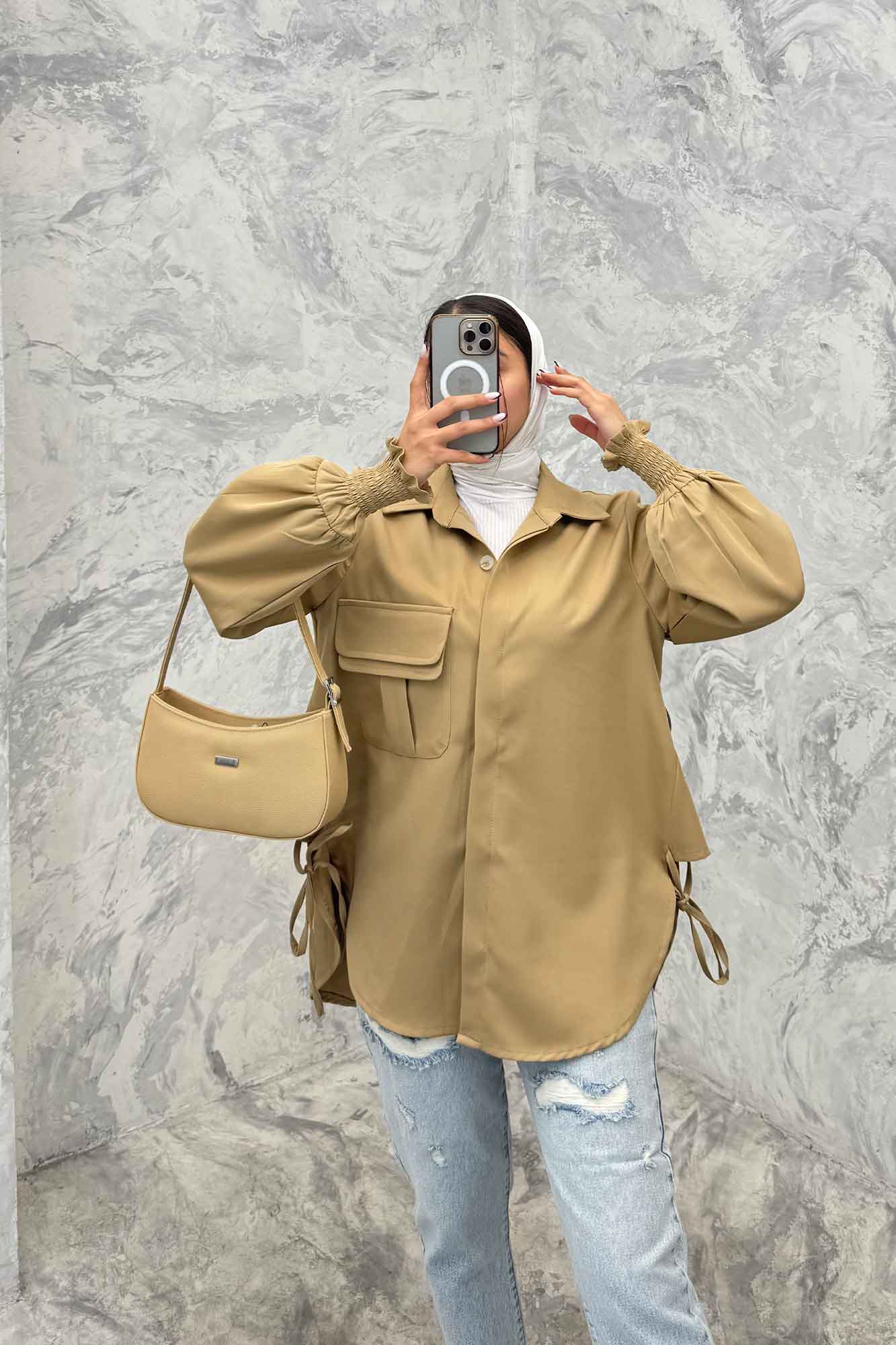 مانتو آستین شیپوری مازراتی