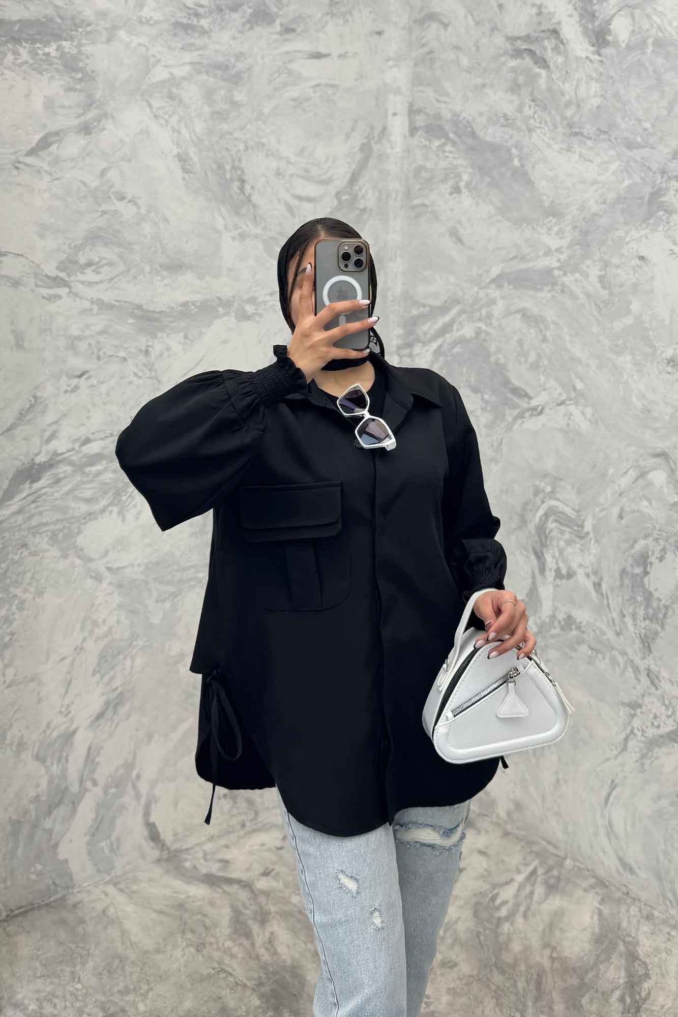 مانتو آستین شیپوری مازراتی