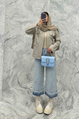 کت چهار جیب فوتر یقه سه سانت