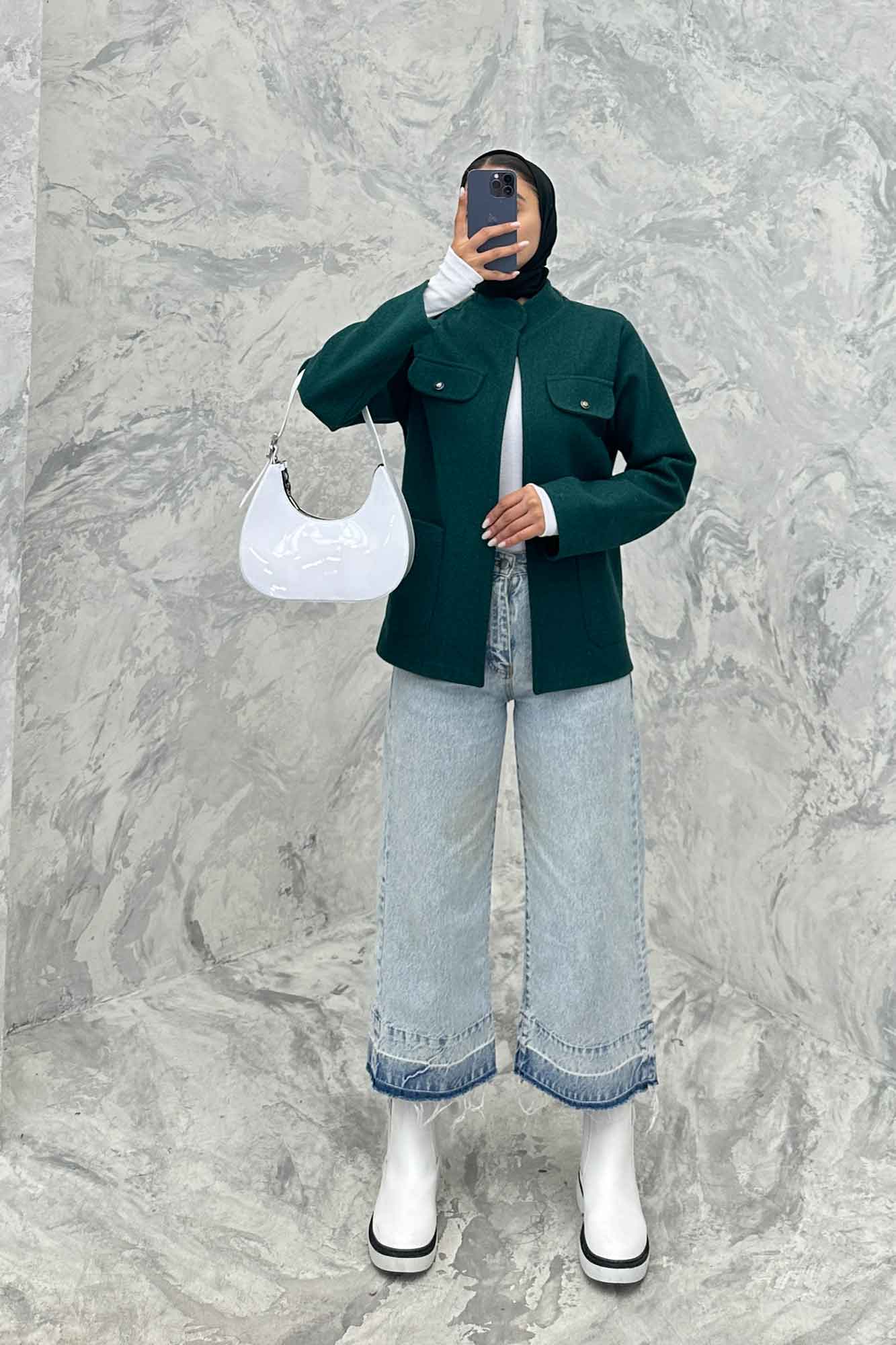 کت چهار جیب فوتر یقه سه سانت