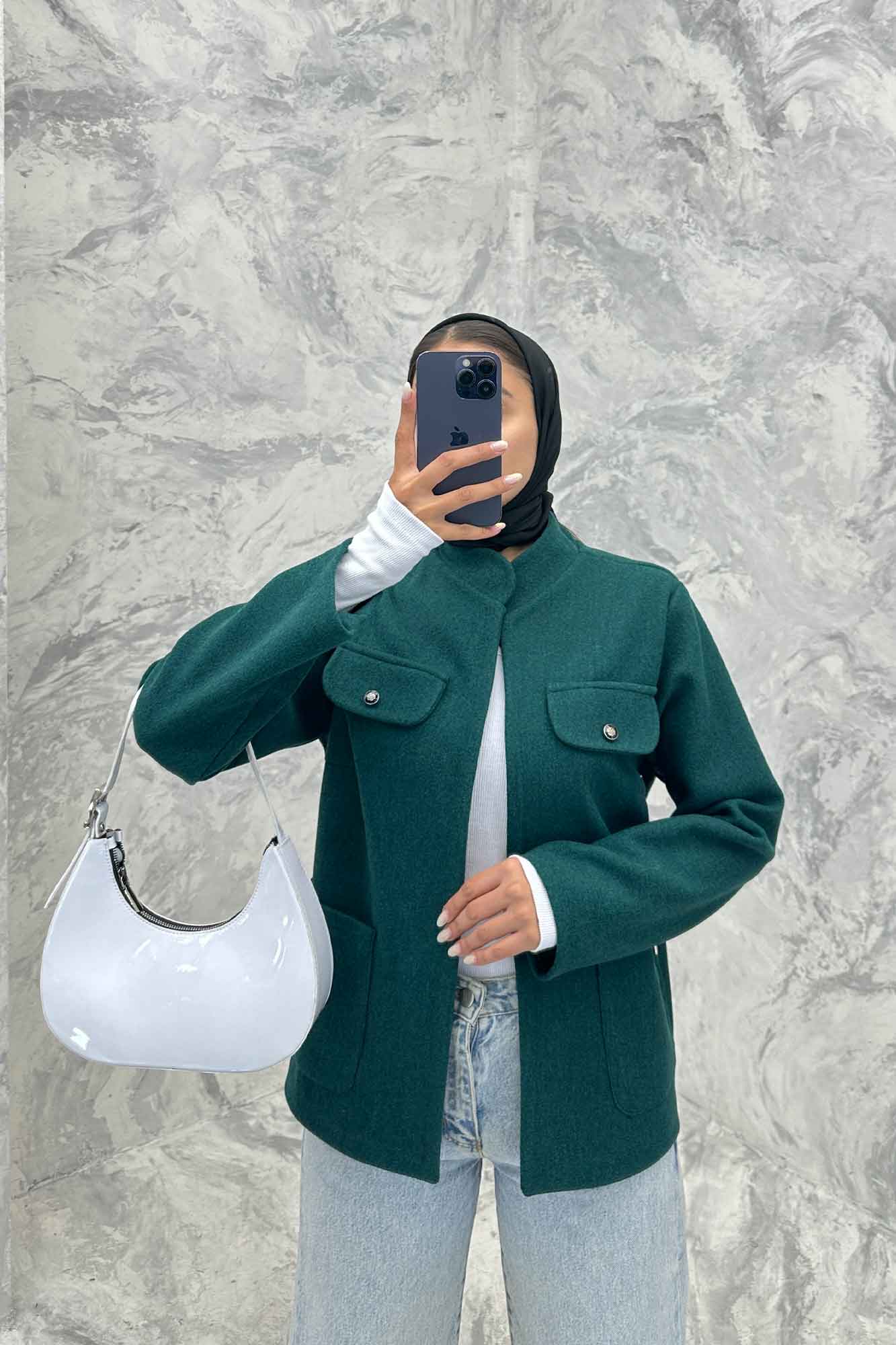 کت چهار جیب فوتر یقه سه سانت