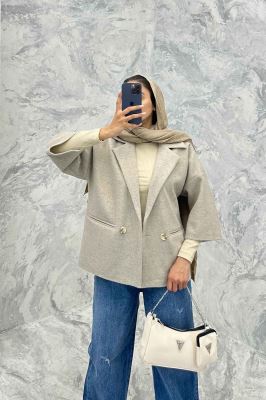 کت آستین سه رب فوتر دو دکمه