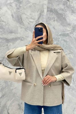 کت آستین سه رب فوتر دو دکمه