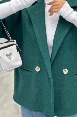 کت آستین سه رب فوتر دو دکمه