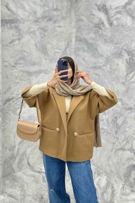 کت آستین سه رب فوتر دو دکمه