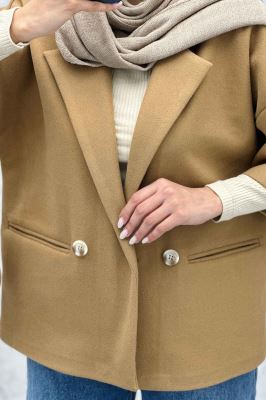 کت آستین سه رب فوتر دو دکمه