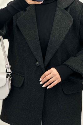 پالتو فوتر یقه ب ب دو جیب پاکتی TIMA