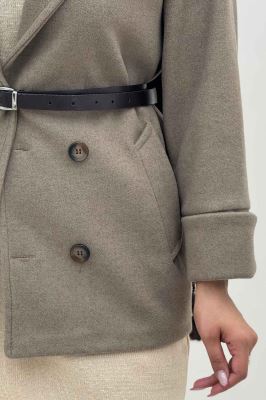 پالتو یقه انگلیسی چهار دکمه فوتر LOOK