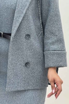 پالتو یقه انگلیسی چهار دکمه فوتر LOOK