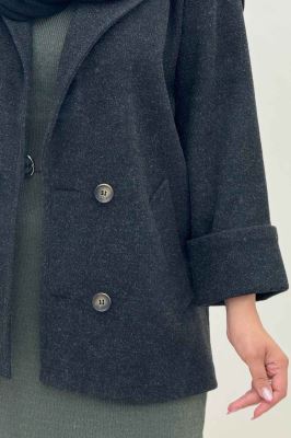 پالتو یقه انگلیسی چهار دکمه فوتر LOOK