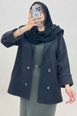 پالتو یقه انگلیسی چهار دکمه فوتر LOOK