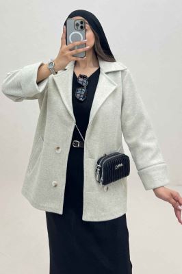 پالتو یقه انگلیسی چهار دکمه فوتر LOOK