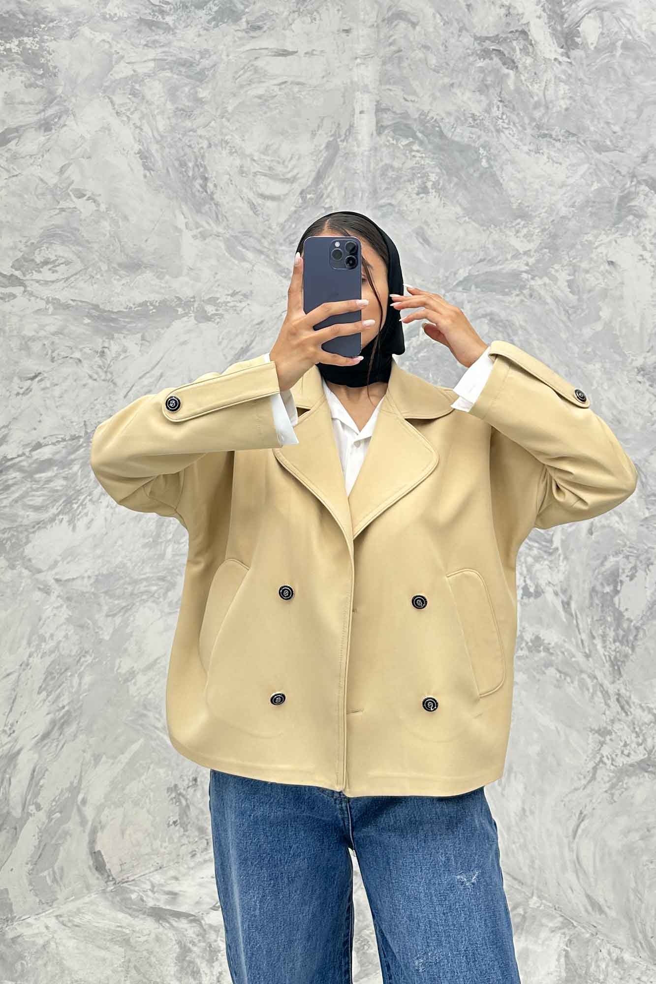 کت مازراتی مغزی دوزی یقه ب ب OXIN