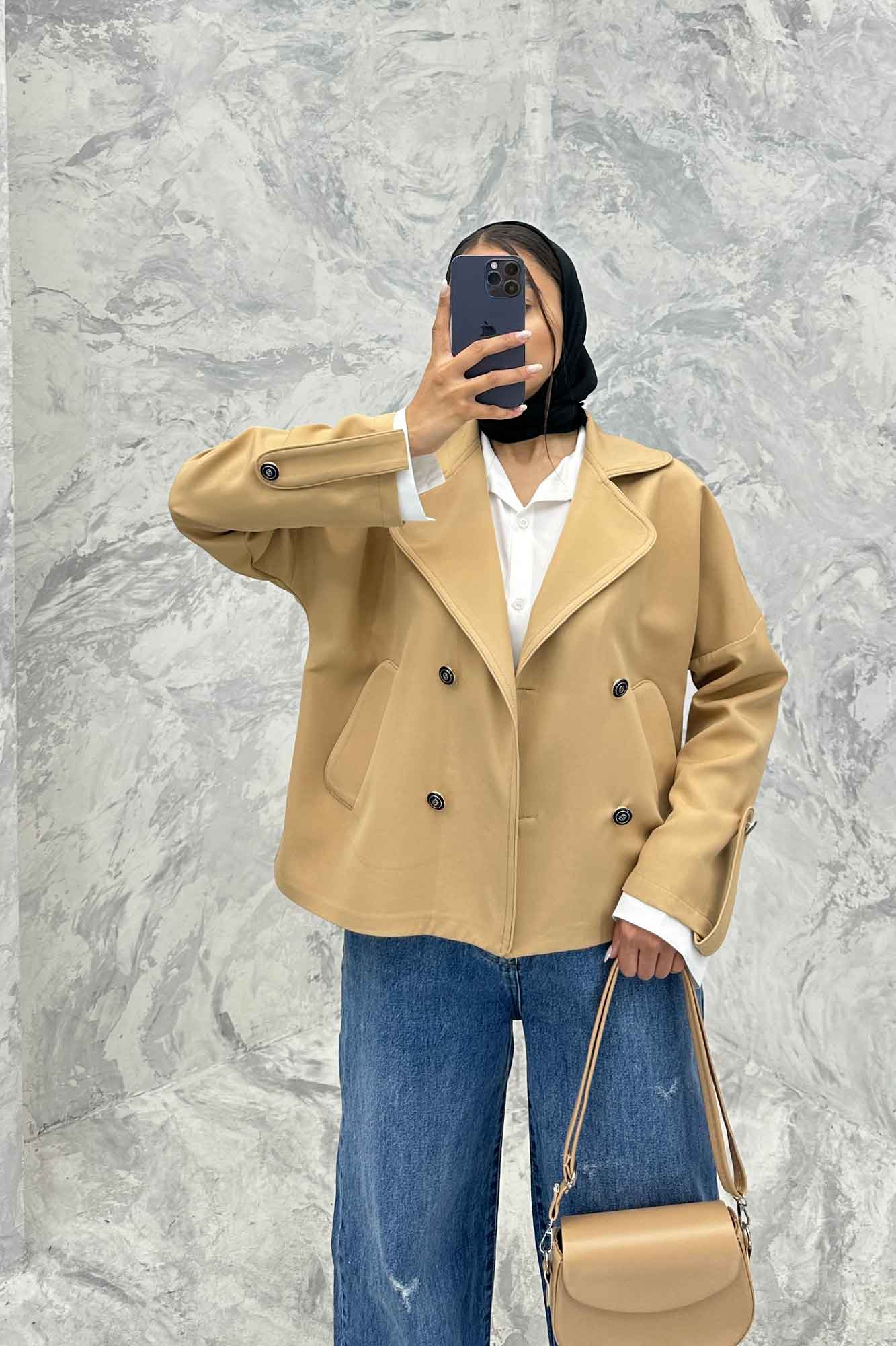 کت مازراتی مغزی دوزی یقه ب ب OXIN