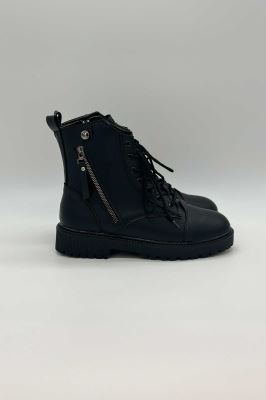 نیم بوت بغل زیپ دکمه ای