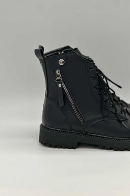 نیم بوت بغل زیپ دکمه ای