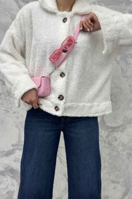 کت کوتاه تدی سر آستین دکمه