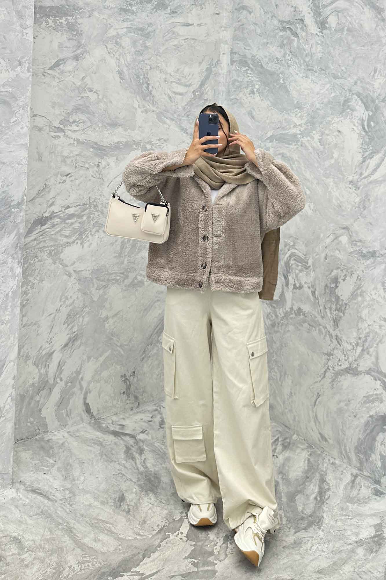 کت کوتاه تدی سر آستین دکمه