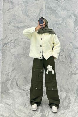 کت کوتاه تدی سر آستین دکمه