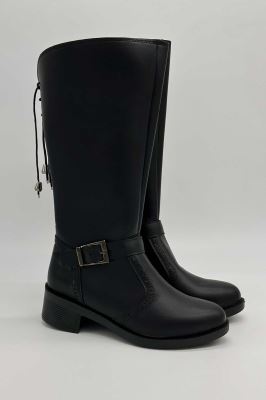 بوت بلند بغل سگک پاشنه دار