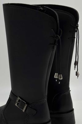 بوت بلند بغل سگک پاشنه دار